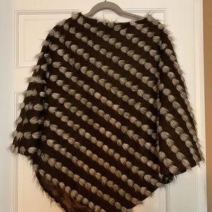 Faux Fur Poncho